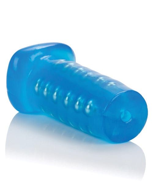 CalExotics Basic Essentials Beaded Masturbator - Blue Penis Toys