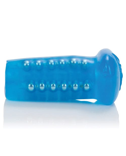 CalExotics Basic Essentials Beaded Masturbator - Blue Penis Toys