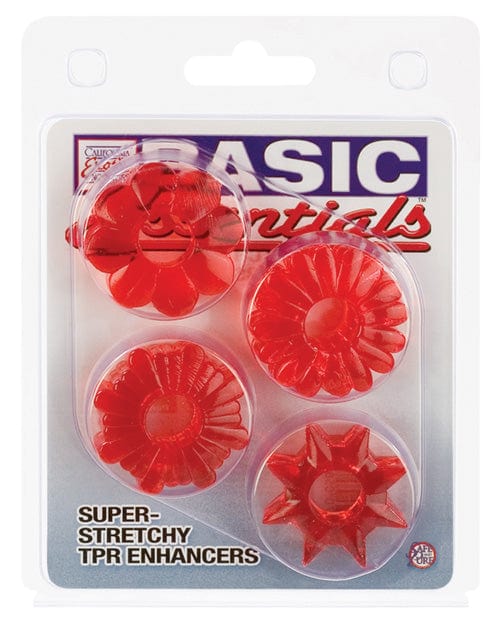 CalExotics Basic Essentials Rings Red Penis Toys