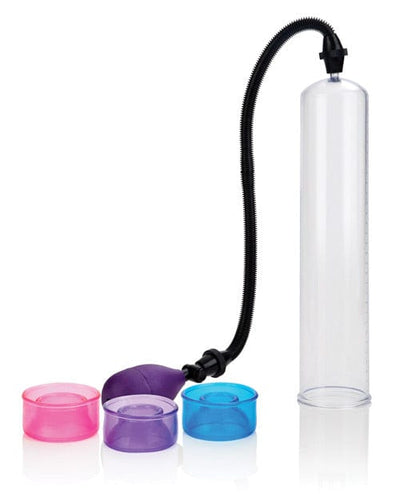 CalExotics Big Man's Pump 12" with 3 Sized Sleeves - Clear Penis Toys
