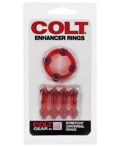 CalExotics Colt Enhancer Rings Red Penis Toys