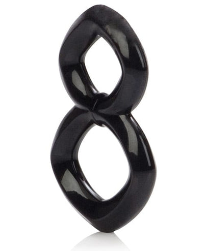 CalExotics Crazy 8 Enhancer Double Cock Ring - Black Penis Toys