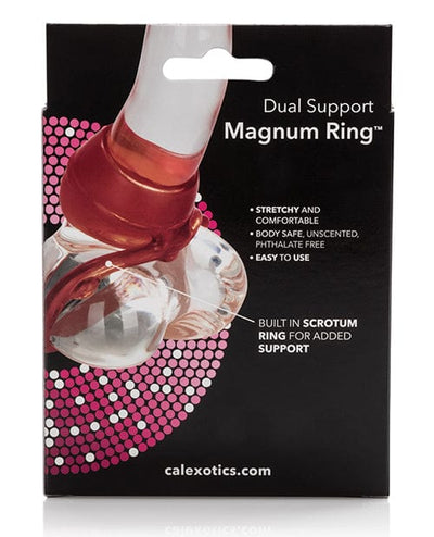 CalExotics Dual Support Magnum Ring - Red Penis Toys