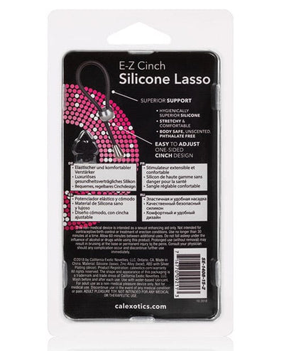 CalExotics E-z Cinch Silicone Lasso - Black Penis Toys