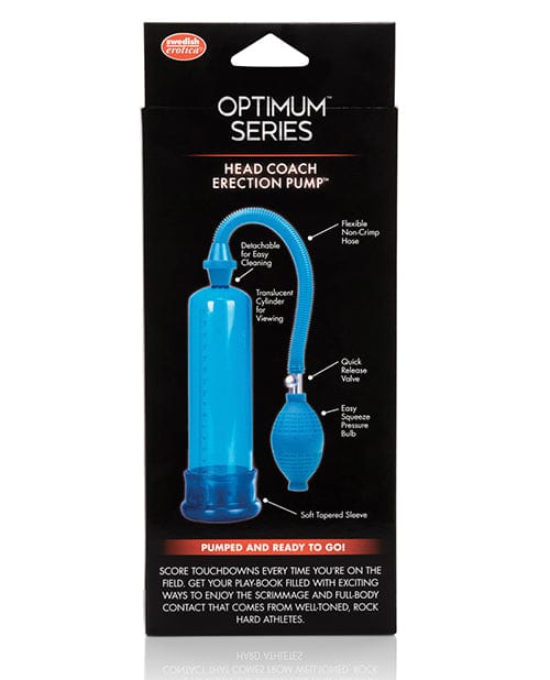CalExotics Head Coach Erection Pump - Blue Penis Toys