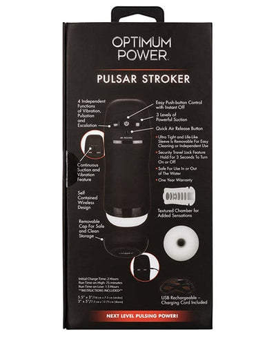 CalExotics Optimum Power Pulsar Stroker - Black Penis Toys