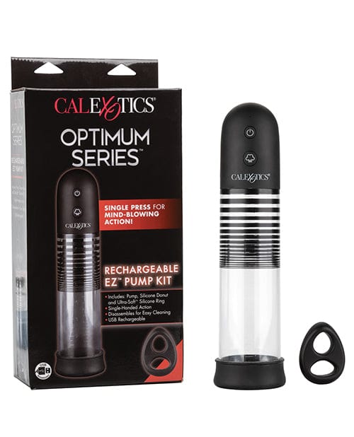 CalExotics Optimum Series Rechargeable EZ Pump Kit - Clear Penis Toys