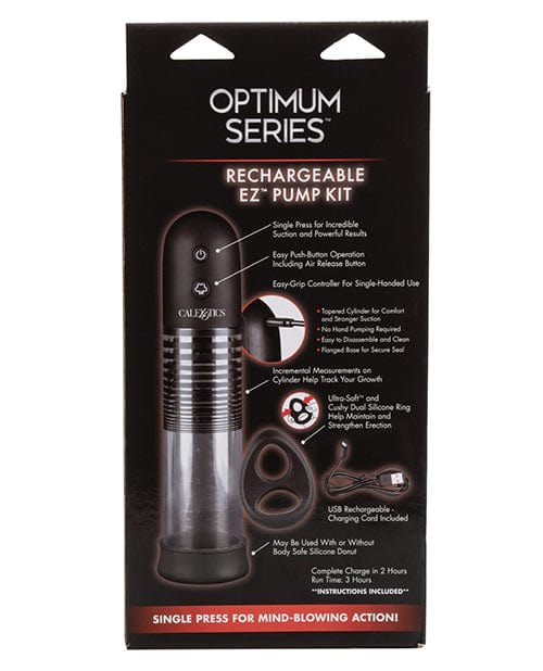 CalExotics Optimum Series Rechargeable EZ Pump Kit - Clear Penis Toys