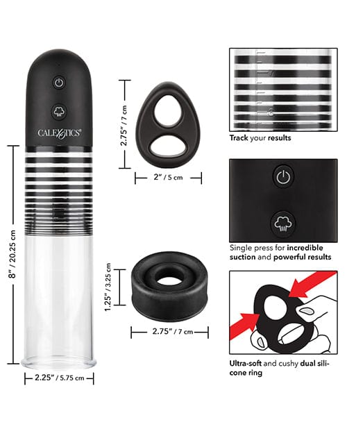 CalExotics Optimum Series Rechargeable EZ Pump Kit - Clear Penis Toys