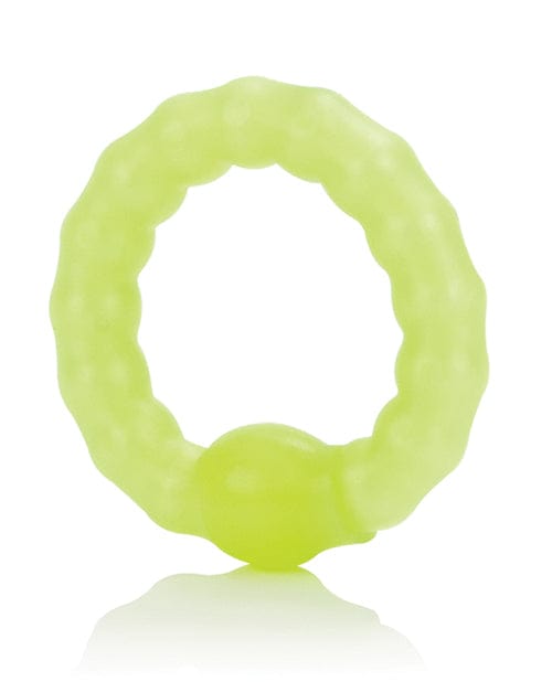 CalExotics Pearl Beaded Prolong Ring Glow Penis Toys