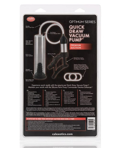 CalExotics Quick Draw Vacuum Pump - Clear Penis Toys