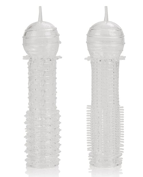 CalExotics Senso Silicone Sleeves 2 Pack - Clear Penis Toys