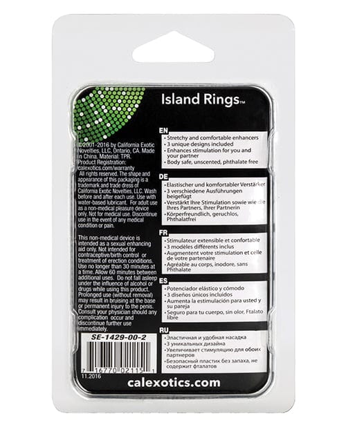 CalExotics Silicone Island Rings Penis Toys