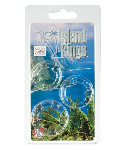 CalExotics Silicone Island Rings Clear Penis Toys