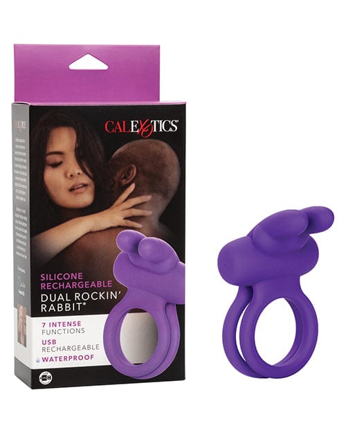 CalExotics Silicone Rechargeable Enhancer Purple Penis Toys