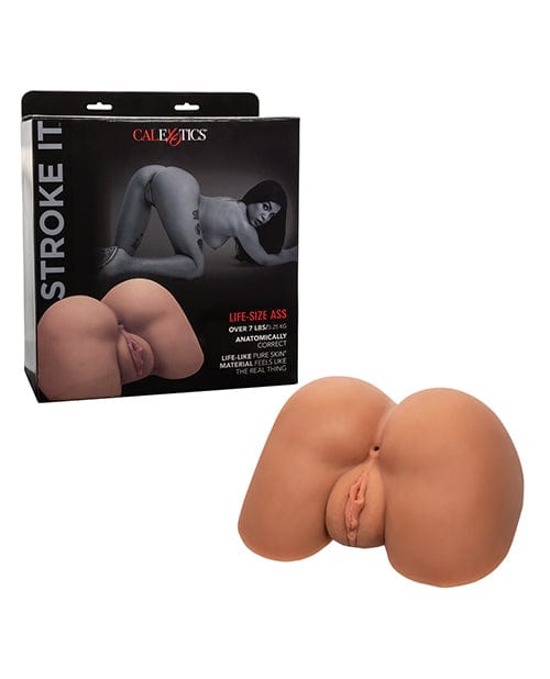CalExotics Stroke It Life Size Ass Brown Penis Toys