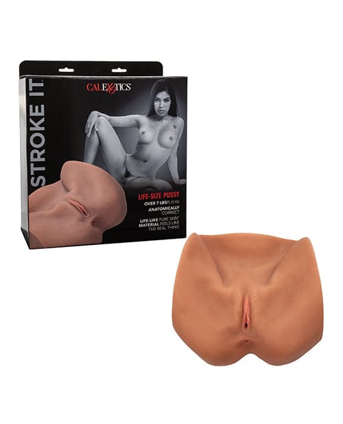 CalExotics Stroke It Life Size Pussy Brown Penis Toys