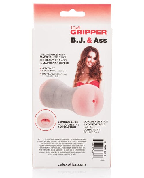 CalExotics Travel Gripper Pussy &amp; Ass - Pink Penis Toys