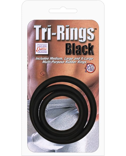 CalExotics Tri-rings Black Penis Toys