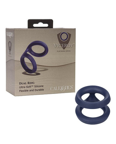 CalExotics Viceroy Dual Ring - Blue Penis Toys