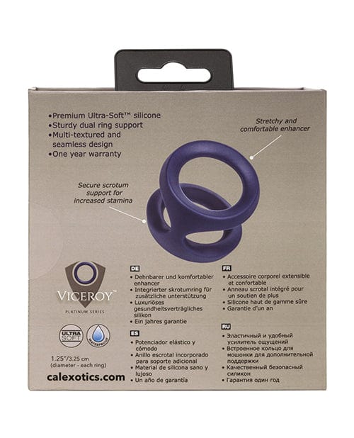 CalExotics Viceroy Dual Ring - Blue Penis Toys