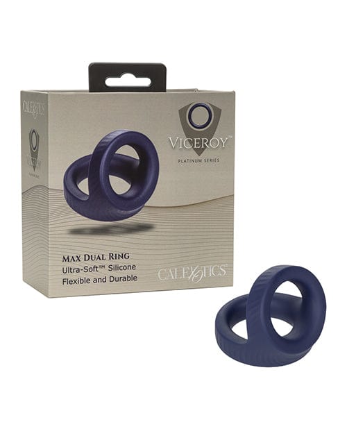 CalExotics Viceroy Max Dual Ring - Blue Penis Toys