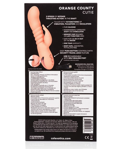 CalExotics California Dreaming Orange County Cutie - Orange Vibrators