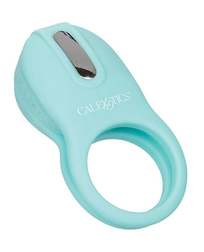 CalExotics Couple's Enhancers Silicone Rechargeable French Kiss Enhancer - Teal Vibrators
