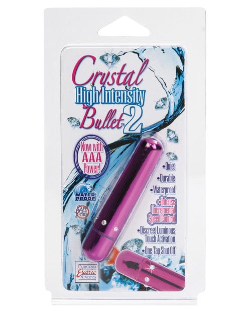 CalExotics Crystal High Intensity Bullet 2 Pink Vibrators
