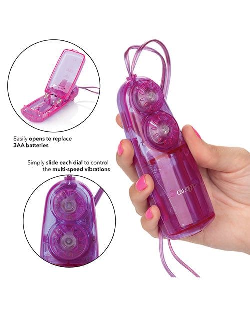 CalExotics Dual Bunny Teaser - Purple Vibrators