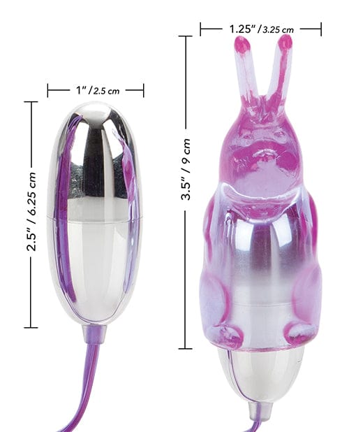 CalExotics Dual Bunny Teaser - Purple Vibrators