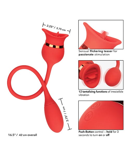 CalExotics French Kiss Casanova - Red Vibrators
