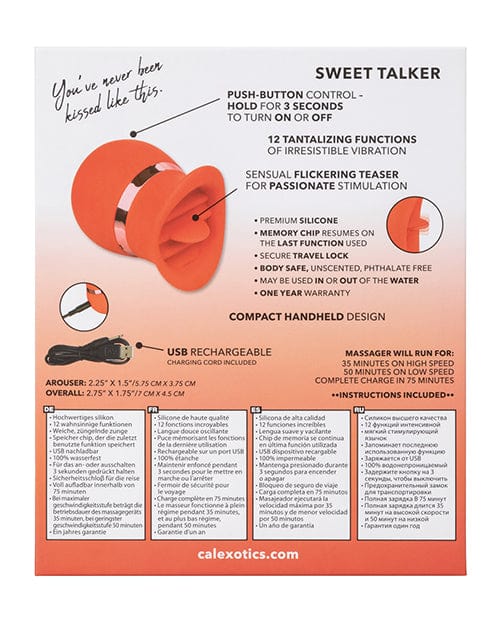 CalExotics French Kiss Sweet Talker - Red Vibrators
