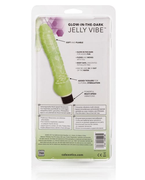 CalExotics Glow-in-the-dark 7" Jelly Penis Vibe Vibrators