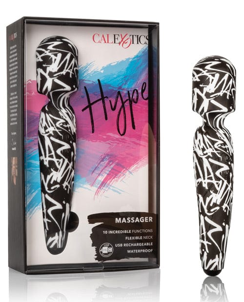 CalExotics Hype Massager - Black-White Vibrators
