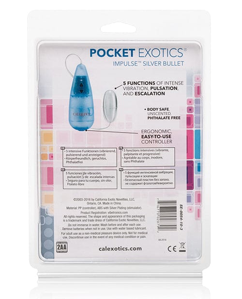 CalExotics Impulse Pocket Paks with Silver Bullet Vibrators