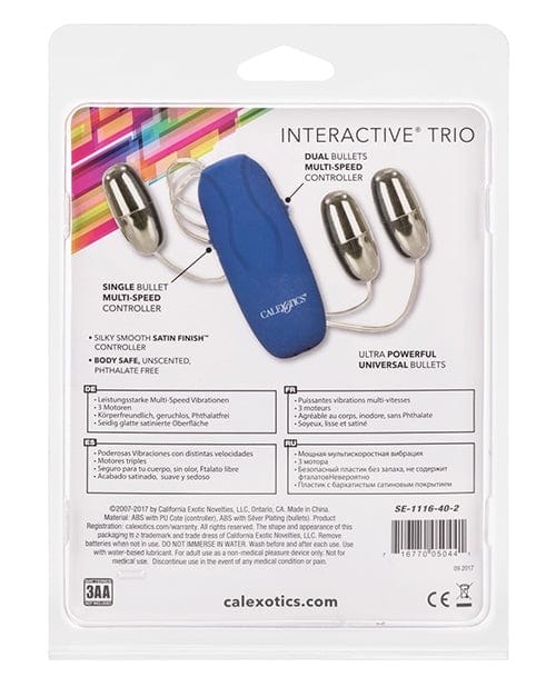 CalExotics Inter-actives Trio - Blue Vibrators