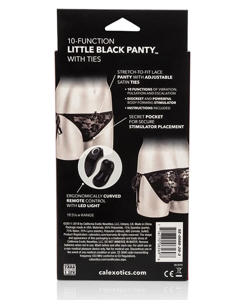 CalExotics Jack Rabbit Remote Control Little Black Panty - 10 Function Vibrators