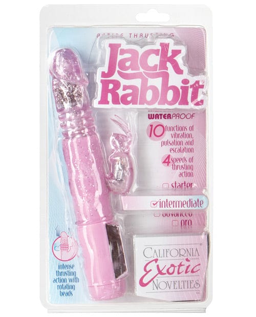 CalExotics Jack Rabbits Petite Thrusting Pink Vibrators