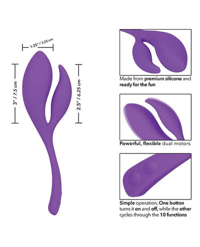 CalExotics Mini Marvels Silicone Marvelous Climaxer - Purple Vibrators