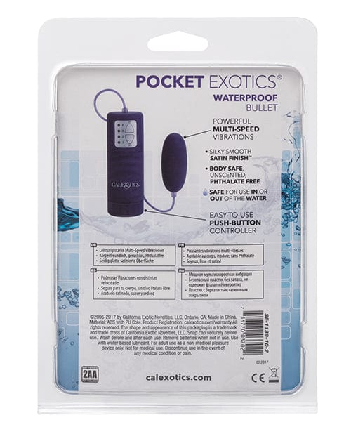 CalExotics Pocket Exotics Bullet Waterproof - Purple Vibrators