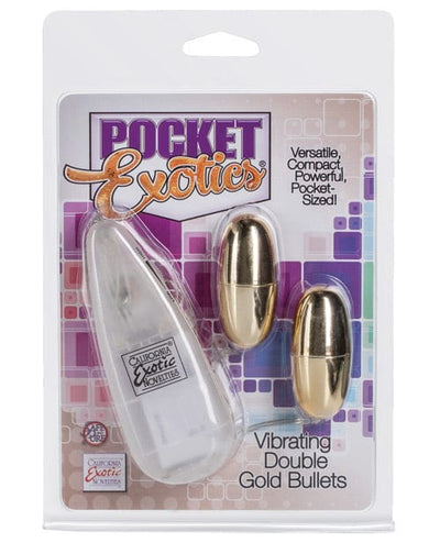 CalExotics Pocket Exotics Double Silver Bullets Gold Vibrators