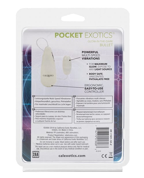CalExotics Pocket Exotics Glow In The Dark Bullet Vibrators