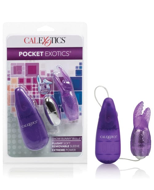 CalExotics Pocket Exotics Snow Bunny Bullet Purple Vibrators