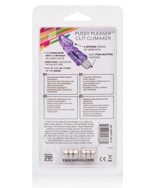 CalExotics Pussy Pleaser Clit Climaxer - Purple Vibrators