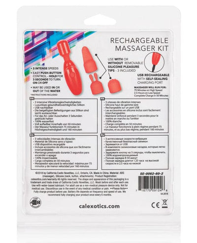 CalExotics Rechargeable Massager Kit - Orange Vibrators