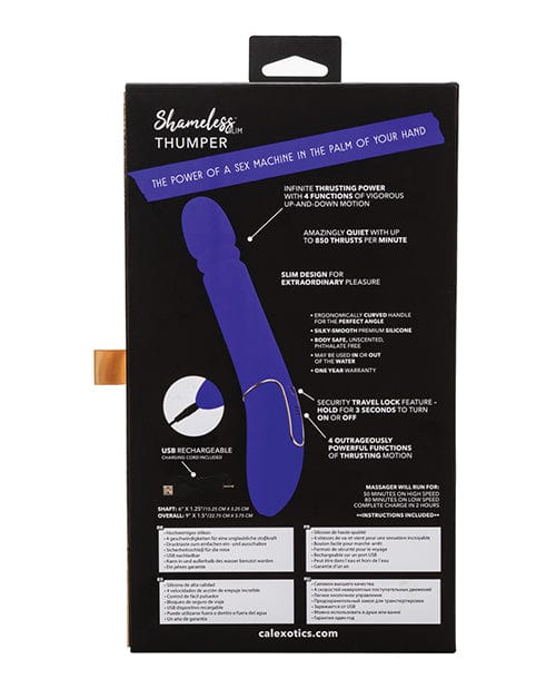 CalExotics Shameless Slim Thumper - Purple Vibrators