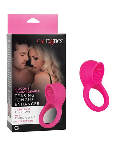 CalExotics Silicone Rechargeable Teasing Tongue Enhancer - Pink Vibrators