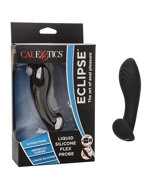 California Exotic Novelties Eclipse Liquid Silicone Flex Probe - Black Anal Toys