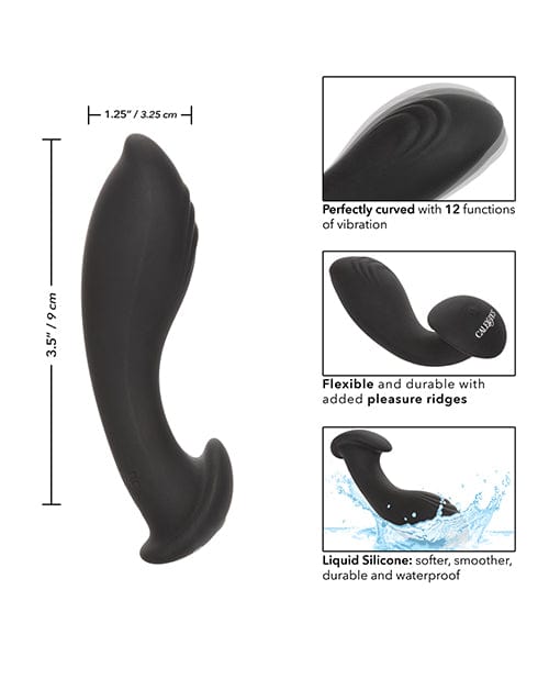California Exotic Novelties Eclipse Liquid Silicone Flex Probe - Black Anal Toys